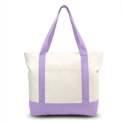 Personalized Mini Icon Tote Bag | Custom Embroidered Gift Tote, Everyday Essentials Bag, Small Boutique Tote