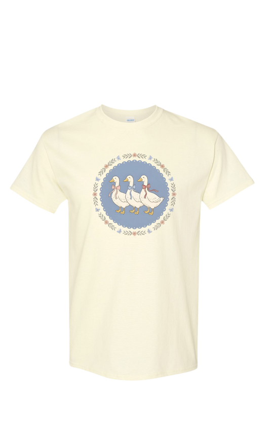 cottagecore three geese graphic tee